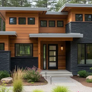 Wilderness Chalet with Stone and Cedar Charm