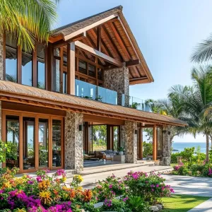 Tropical Hideout: Stone, Wood, and Wonder
