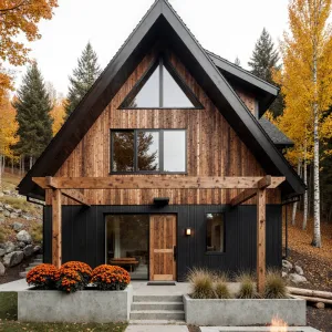 Chic Cabin with a Fiery Flare