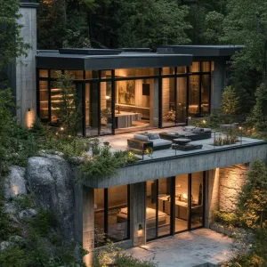 Sleek Modern House Nestled in Lush Nature