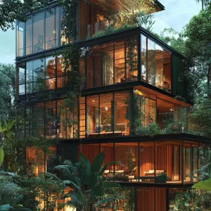 Lush, Modern Jungle Abode