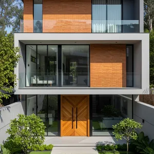 Eco-Chic Escape: Patio and Brick Harmony