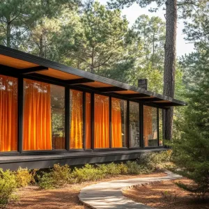 Curtained Charisma in Piney Perfection