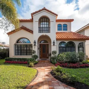 Elegant Archways Meet Tropical Bliss
