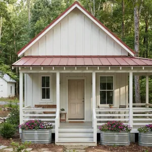 Red Roof Porchside Garden Bungalow
