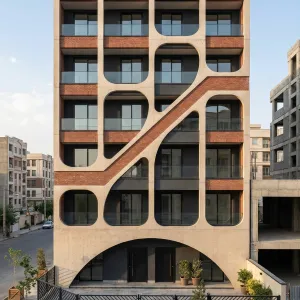 Arched Vein Urban Courtyard Residence