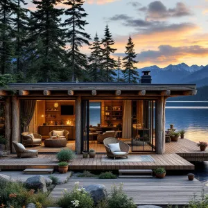 Woodsy Wonder: The Lake’s Cozy Embrace