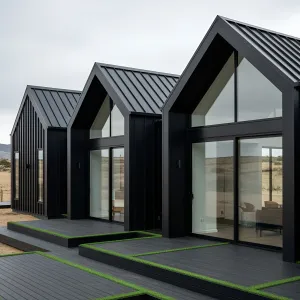 Gabled Elegance in Ebony