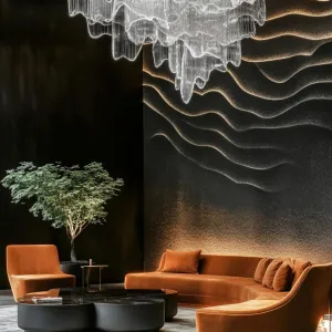 Waves and Velvet: A Celestial Lobby Lounge