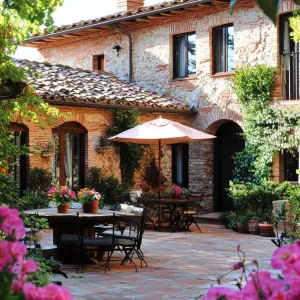 Charming Tuscan Courtyard