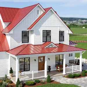 Radiant Homestead with a Dash of Red Delight