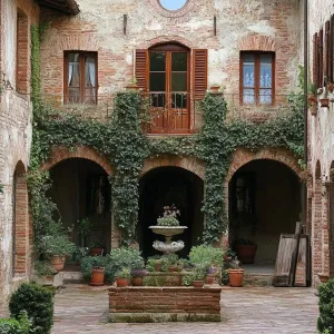 Charming Tuscan Courtyard