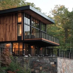 Rustic Wood and Stone Blend