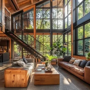 Windows to Nature: A Sunlit Paradise