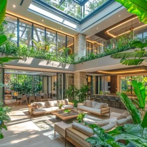 Zen Oasis: The Chic Indoor Courtyard For Your Inner Plant Parent