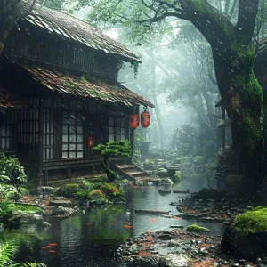 Reflections in the Mist: A Tranquil Hideaway