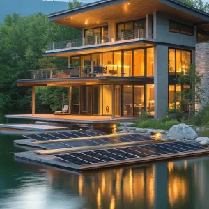 Solar-powered Floating Docks