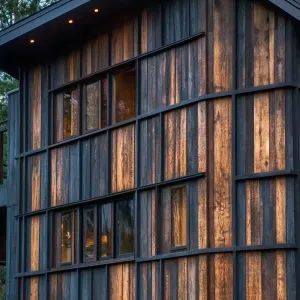 Timber Charm: A Facade Fiesta