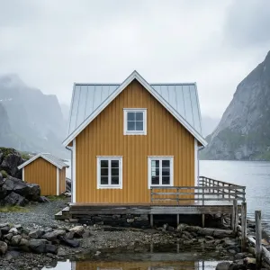 Mustard Harbor Cabin On Stone Shore