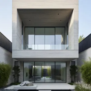 Zen Courtyard Concrete Haven