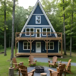A-Frame Retreat with a Patio Perch