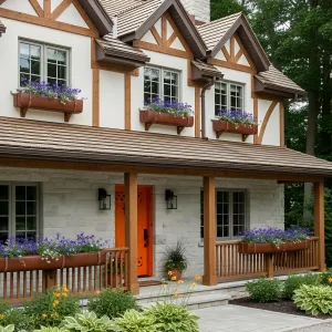 Modern Cottage Delight with a Floral Twist