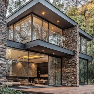 Preview of Gleaming Glass Sanctuary in the Woods