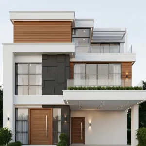 Striped Timber Planes Streetfront