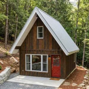 Red Door Pineslope Aframe Cabin