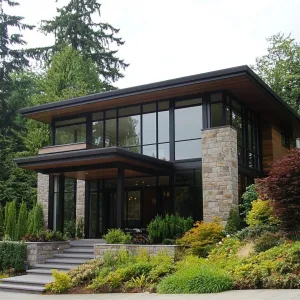 Glass-Crowned Forest Hideaway