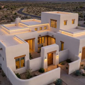 Sunset Ribbon Desert Adobe Retreat