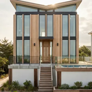 Winged Timber Shoreline Lantern House