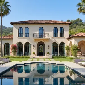 Elegant Escape: Poolside Mediterranean Marvel