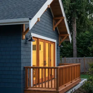 Midnight Shingle Porchside Retreat
