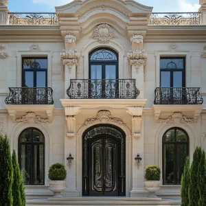 Resplendent Retreat with Regal Railings