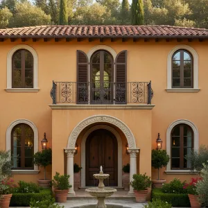 Terracotta Serenity with Fountain Charisma