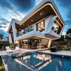 Futuristic Cube Oasis