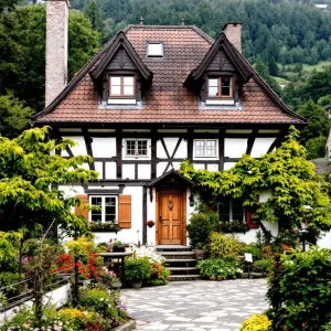 Charming Cottage With Ivy Embrace