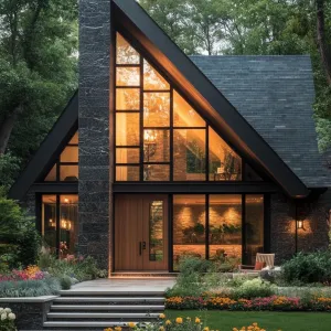 Preview of A-Frame Splendor With Gleaming Glass