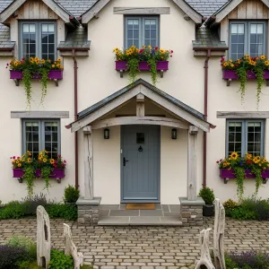 Blossoms and Beams: A European Cottage Tale