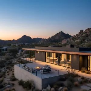 Twilight Plateau Fire-Ring Villa