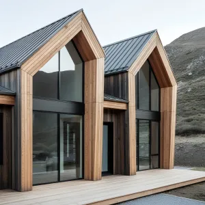 Alpine Twin-Gable Timber Tapestry