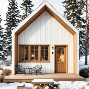 Snug Sanctuary Amidst Snowy Pines