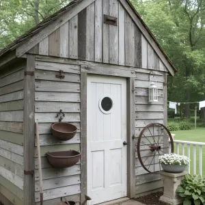 Weathered Farmstead Potting Shed