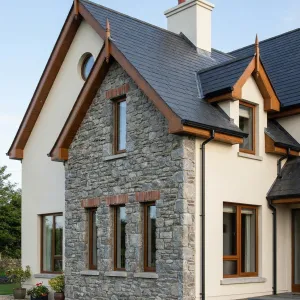 Slate Roof Cottage With Timber Warmth