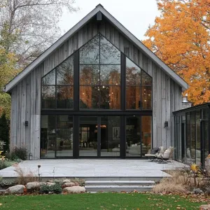 Charming Barn Retreat with Autumn Flair