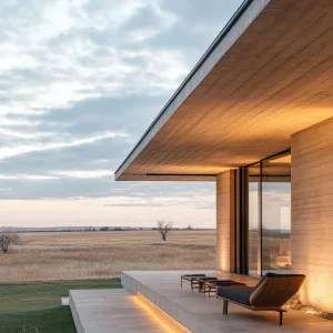 Minimalist Horizon: Dreamy Ranch Vista