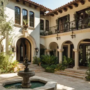 A Sun-Kissed Mediterranean Mansion With Arched Charm