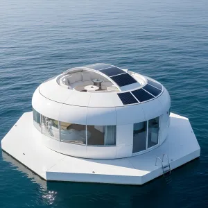 Circular Serenity on Blue Horizons