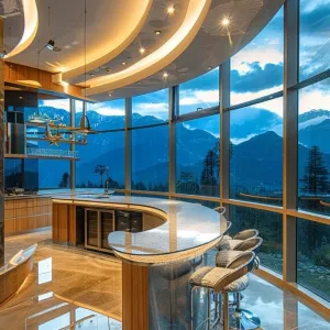 Rotating Kitchen Bar for Different Angles
